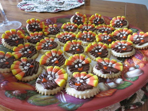 Turkey Cookies for Thanksgiving