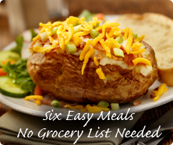 Six Easy Meals - No Grocery List Needed