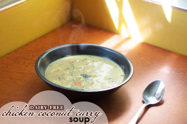 Dairy Free Chicken Coconut Curry Soup