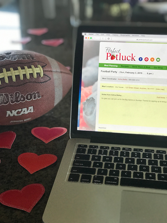 Easy Planning for Your Football and Valentine Parties