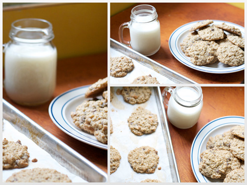 Chewy Chocolate Chip Oatmeal Cookies