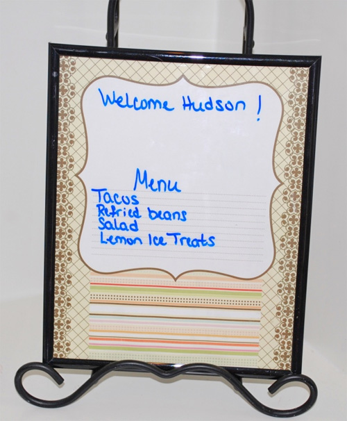 DIY Dry Erase Picture Frame