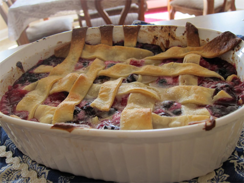 Triple Berry Cobbler