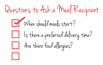 Questions To Ask A Meal Recipient