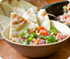 Black-eyed Pea Salad with Toasted Pita Wedges