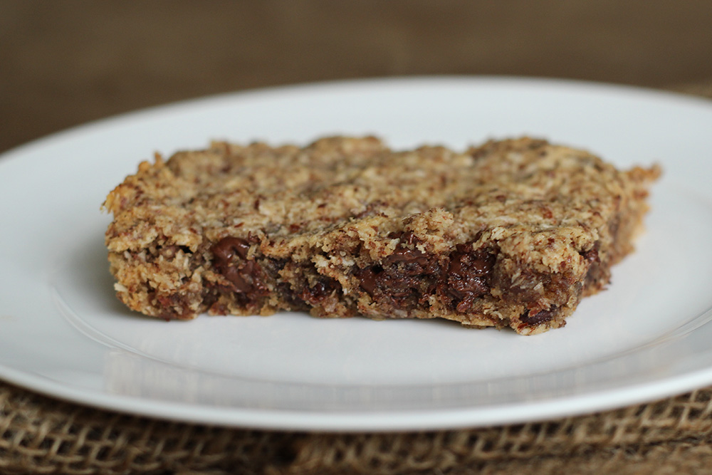 Paleo Chocolate Chip Blondies